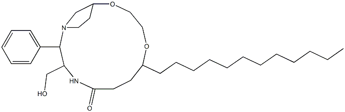 3',4'-ethylenedioxyphenyl-2-palmitoylamino-3-pyrrolidino-1-propanol Struktur