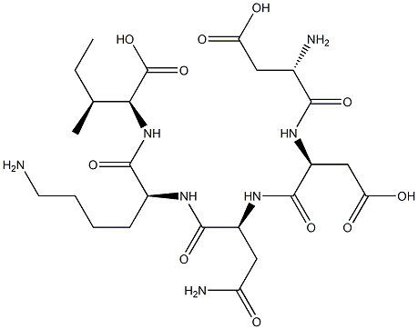 aspartyl-aspartyl-asparagyl-lysyl-isoleucine Struktur