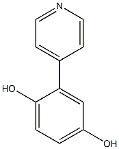 4-pyridyl hydroquinone Struktur