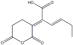 octa-3,5-diene-1,3,4-tricarboxylic acid anhydride Struktur