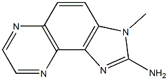 2-amino-3-methylimidazo(4,5-f)quinoxaline Struktur