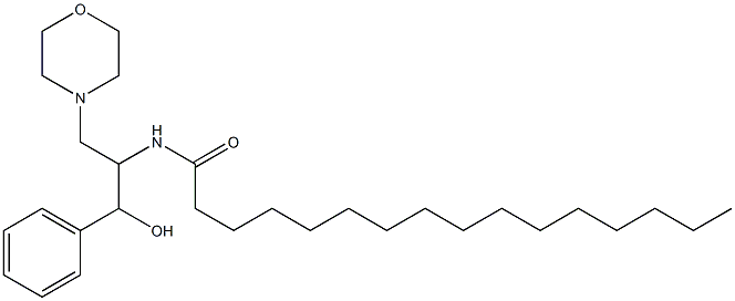 1-phenyl-2-palmitoylamino-3-morpholino-1-propanol Struktur