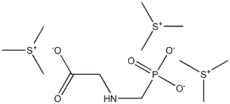 N-(phosphonomethyl)glycine trimethylsulfonium salt Struktur