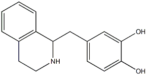 1-(3',4'-dihydroxybenzyl)-1,2,3,4-tetrahydroisoquinoline Struktur