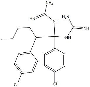 BIS-PARA-CHLOROPHENYLDIGUANIDOHEXANE Struktur