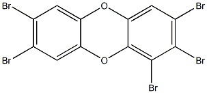 1,2,3,7,8-PENTABROMIDIBENZO-PARA-DIOXIN Struktur