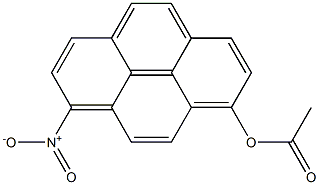 1-NITRO-8-ACETOXYPYRENE Struktur