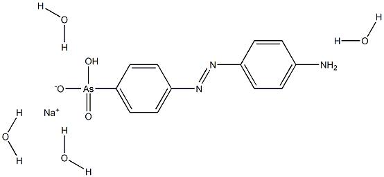 4-(4'-AMINOPHENYLAZO)PHENYLARSONICACID,MONOSODIUMSALTTETRAHYDRATE Struktur