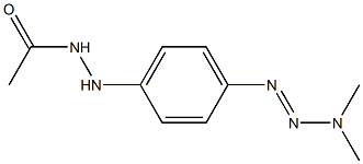 1-[4-(N-ACETAMIDO)AMINOPHENYL]-3,3-DIMETHYL-TRIAZENE Struktur