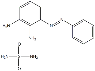 PARA-(DIAMINOPHENYLAZO)BENZENESULPHAMIDE Struktur