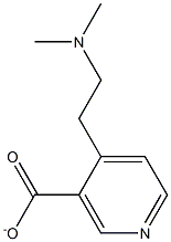 N,N-DIMETHYLAMINOETHYLNICOTINATE Struktur