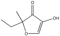 4-HYDROXY-2-ETHYL-2-METHYL-3(2H)-FURANONE Struktur