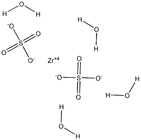 ZIRCONIUMSULPHATETETRAHYDRATE Struktur