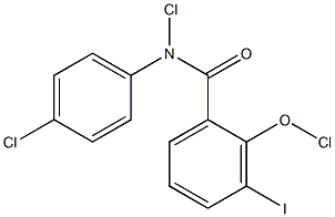 N-DICHLOROIODO-4'-CHLOROSALICYLANILIDE Struktur