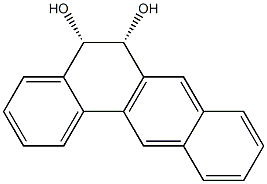 CIS-5,6-DIHYDRO-5,6-DIHYDROXYBENZANTHRACENE Struktur