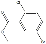 5-BROMO-2-CHLOROBENZOIC ACID METHYL ESTER Struktur