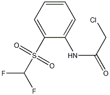 2-CHLORO-N-{2-[(DIFLUOROMETHYL)SULFONYL]PHENYL}ACETAMIDE Struktur