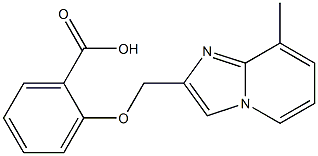 2-[(8-METHYLIMIDAZO[1,2-A]PYRIDIN-2-YL)METHOXY]BENZOIC ACID Struktur