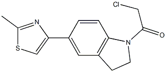 1-(CHLOROACETYL)-5-(2-METHYL-1,3-THIAZOL-4-YL)INDOLINE Struktur