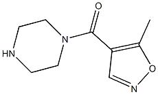 1-[(5-METHYLISOXAZOL-4-YL)CARBONYL]PIPERAZINE Struktur