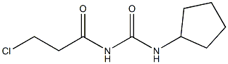 3-CHLORO-N-[(CYCLOPENTYLAMINO)CARBONYL]PROPANAMIDE Struktur