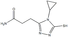 3-(4-CYCLOPROPYL-5-MERCAPTO-4H-1,2,4-TRIAZOL-3-YL)PROPANAMIDE Struktur