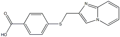 4-[(IMIDAZO[1,2-A]PYRIDIN-2-YLMETHYL)THIO]BENZOIC ACID Struktur