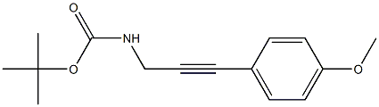 TERT-BUTYL 3-(4-METHOXYPHENYL)PROP-2-YNYLCARBAMATE Struktur