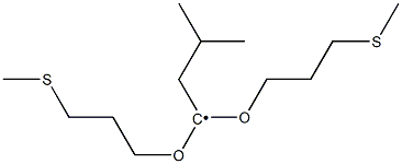 1.1-Bis(3-methylthio propoxy)-isopentyl Struktur