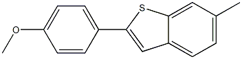 6-METHYL-2-(4-METHOXY PHENYL) BENZOTHIOPHENE Struktur