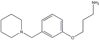 N-[3-[3-(1-PIPERIDINYLMETHYL)PHENOXY]PROPY]AMINE Struktur