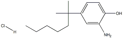 2-AMINO-4-TERT-OCTYLPHENOL HYDROCHLORIDE Struktur