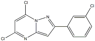 5,7-DICHLORO-2-(3-CHLOROPHENYL)PYRAZOLO[1,5-A]PYRIMIDINE Struktur