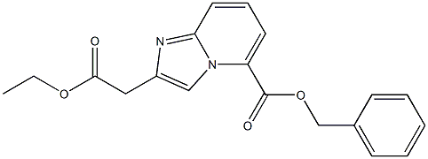 BENZYL 2-(2-ETHOXY-2-OXOETHYL)IMIDAZO[1,2-A]PYRIDINE-5-CARBOXYLATE Struktur