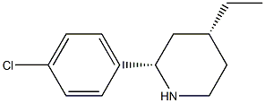 CIS-2-(4-CHLOROPHENYL)-4-ETHYLPIPERIDINE Struktur