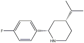 CIS-2-(4-FLUOROPHENYL)-4-ISOPROPYLPIPERIDINE Struktur