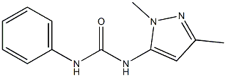 N-(1,3-dimethyl-1H-pyrazol-5-yl)-N'-phenylurea Struktur