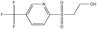 2-{[5-(trifluoromethyl)-2-pyridyl]sulfonyl}ethan-1-ol Struktur