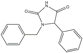 1-benzyl-5-phenylimidazolidine-2,4-dione Struktur