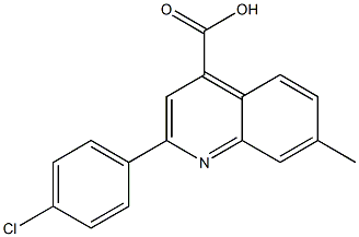 2-(4-chlorophenyl)-7-methylquinoline-4-carboxylic acid Struktur