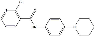 2-chloro-N-(4-piperidinophenyl)nicotinamide Struktur