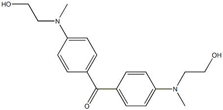 di{4-[(2-hydroxyethyl)(methyl)amino]phenyl}methanone Struktur