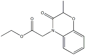 ethyl 2-(2-methyl-3-oxo-2,3-dihydro-4H-1,4-benzoxazin-4-yl)acetate Struktur