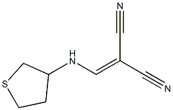 2-[(tetrahydrothiophen-3-ylamino)methylidene]malononitrile Struktur