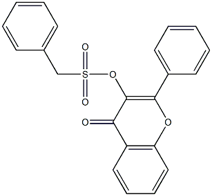 4-oxo-2-phenyl-4H-chromen-3-yl phenylmethanesulfonate Struktur