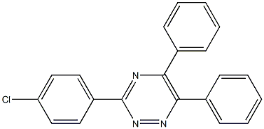 3-(4-chlorophenyl)-5,6-diphenyl-1,2,4-triazine Struktur