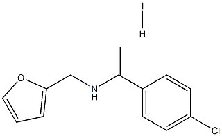 N-[1-(4-chlorophenyl)vinyl]-N-(2-furylmethyl)amine hydroiodide Struktur