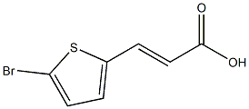 (E)-3-(5-bromothiophen-2-yl)acrylic acid Struktur