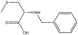 (R)-2-(benzylamino)-3-(methylthio)propanoic acid Struktur