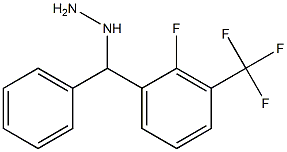 1-((2-fluoro-3-(trifluoromethyl)phenyl)(phenyl)methyl)hydrazine Struktur